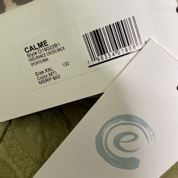 Johnny Was Calme Endurance Cross Back Sports Bra Size XXL Cheetah NWT Retail $62 - Picture 2 of 9